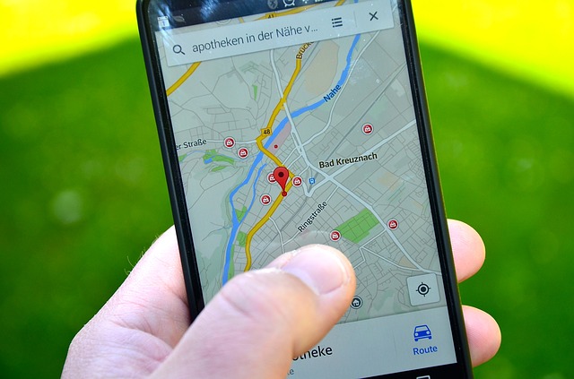 chytrý telefon a GPS